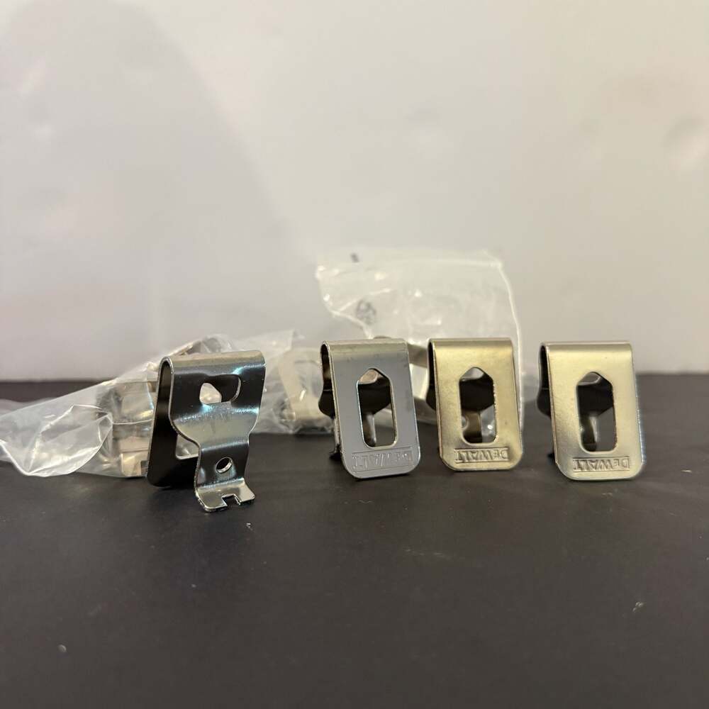 DeWalt Lot of 9 Replacement Stainless Steel Tool Belt Clips N268241 N086039